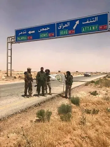 بالصور.. الحشد الشعبی على الحدود العراقیة السوریة