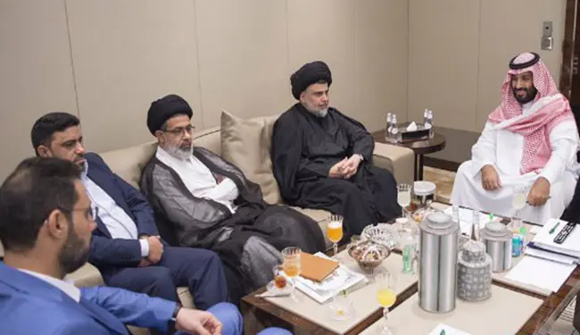 مقتدی صدر با محمد بن سلمان دیدار کرد/عکس