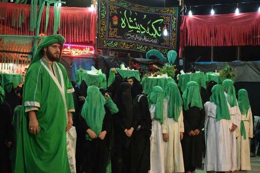 تعزیه "تکیه دینشاه" در آبادان+ تصاویر
