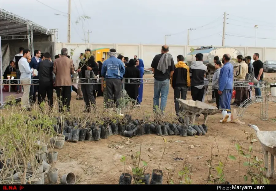 گزارش تصویری از اهدا ۳۰ هزار اصله نهال در اهواز