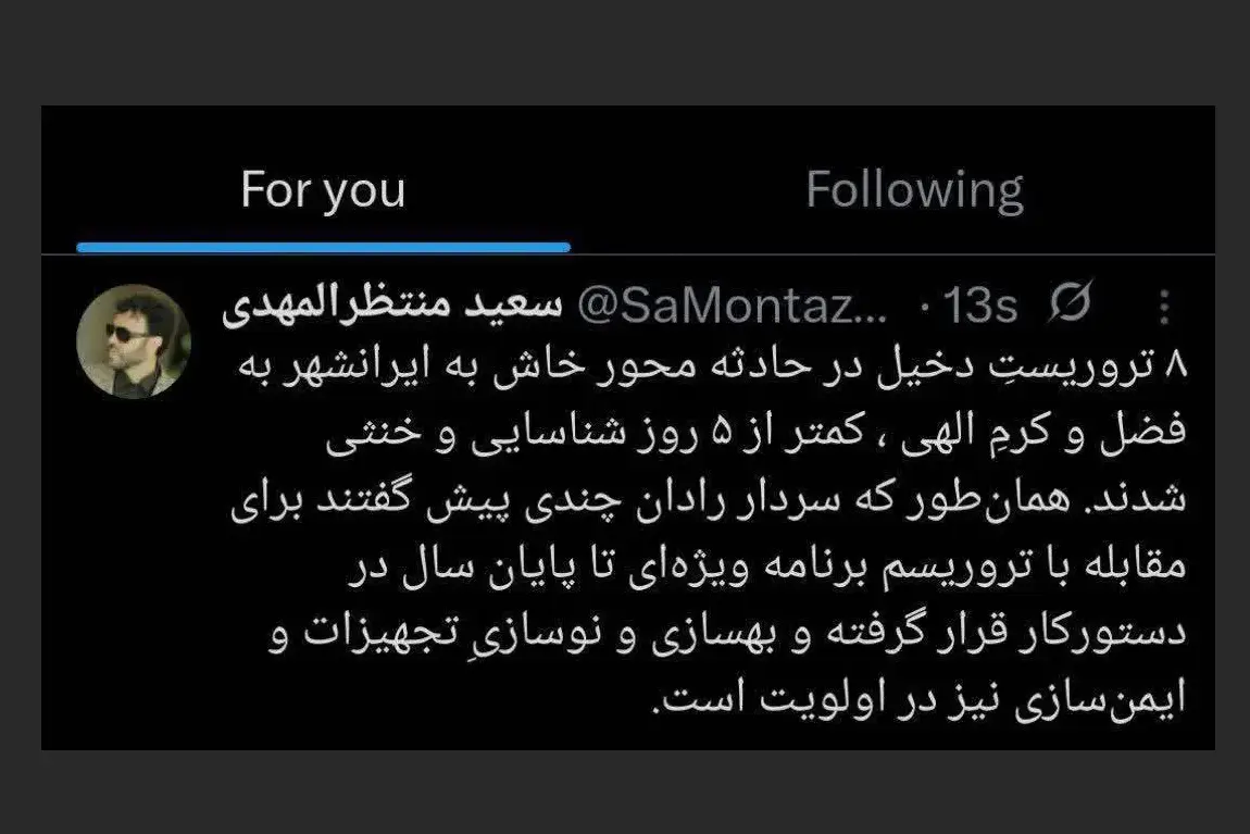 اجرای برنامه ویژه‌ فراجا برای مقابله با تروریسم تا پایان سال 