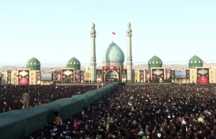 برگزاری مراسم وداع و تشییع پیکر مطهر رهبر شهید انقلاب در مسجد جمکران