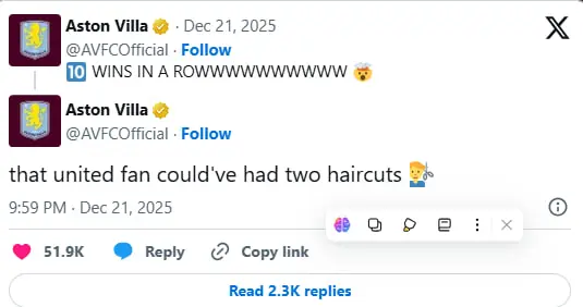 طعنه استون ویلا به طرفدار وفادار منچستریونایتد! (عکس)