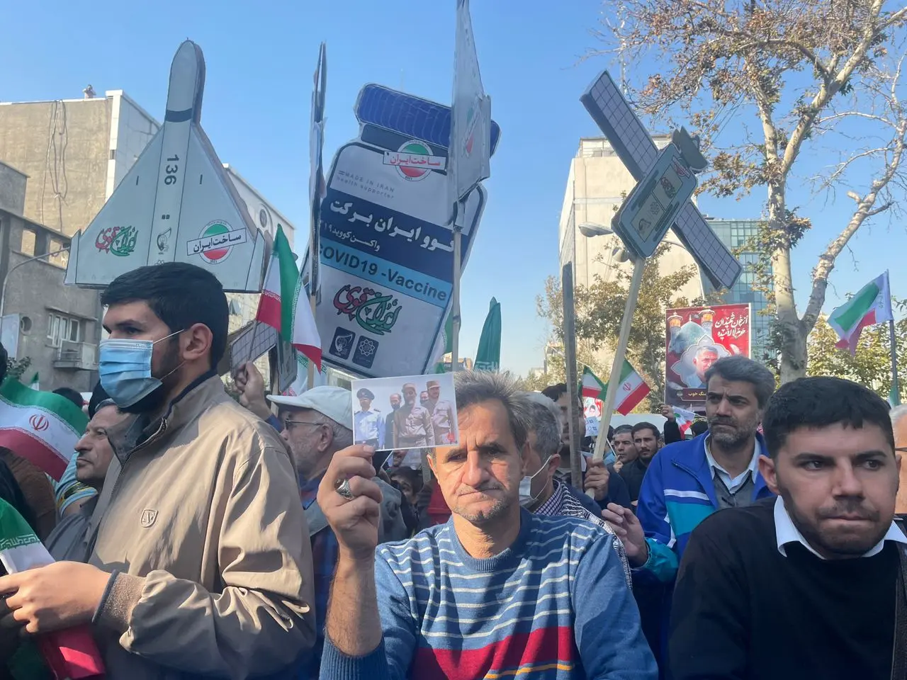 برگزاری مراسم راهپیمایی ۱۳ آبان + تصویر