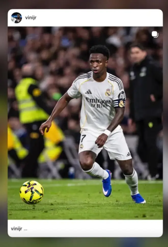 ​واکنش جنجالی وینیسیوس: حذف تصویر رئال مادرید از اینستاگرام