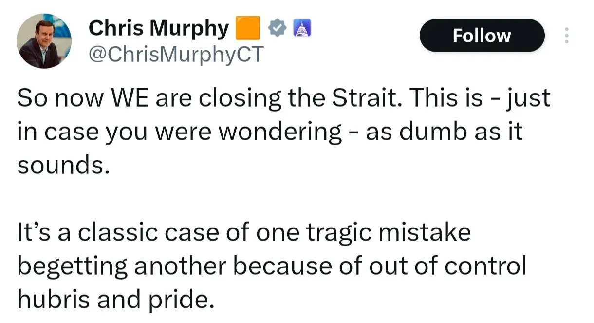 سناتور آمریکایی: اکنون ما هستیم که تنگه هرمز را می‌بندیم و این اقدام احمقانه است + عکس