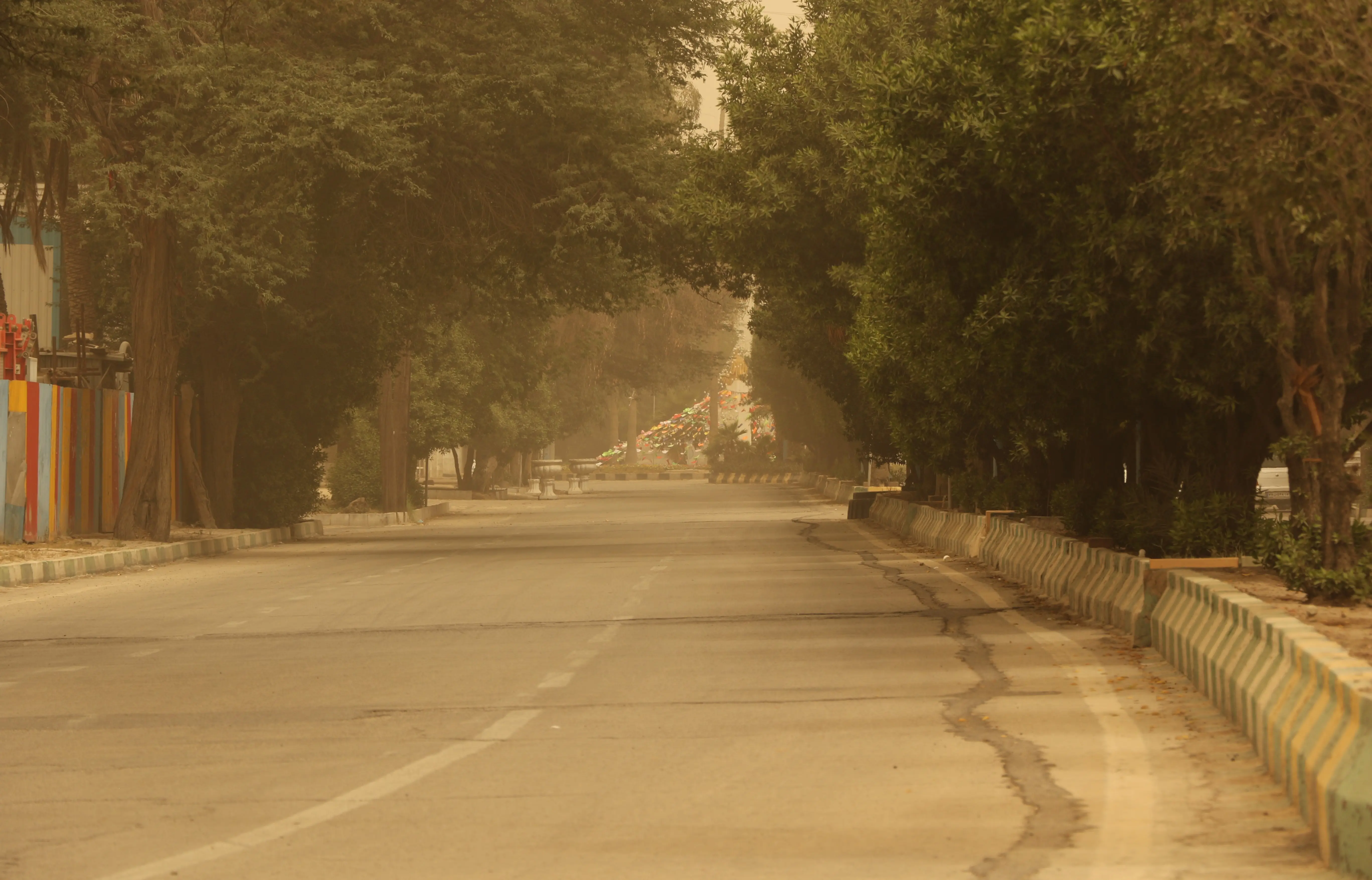 گزارش تصویری ایلنا از گرد وخاک در اهواز