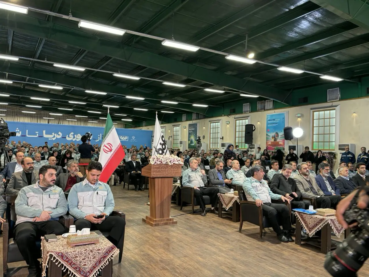 گزارش تصویری بهره‌برداری از پروژه انتقال آب خلیج فارس به فلات مرکزی ایران