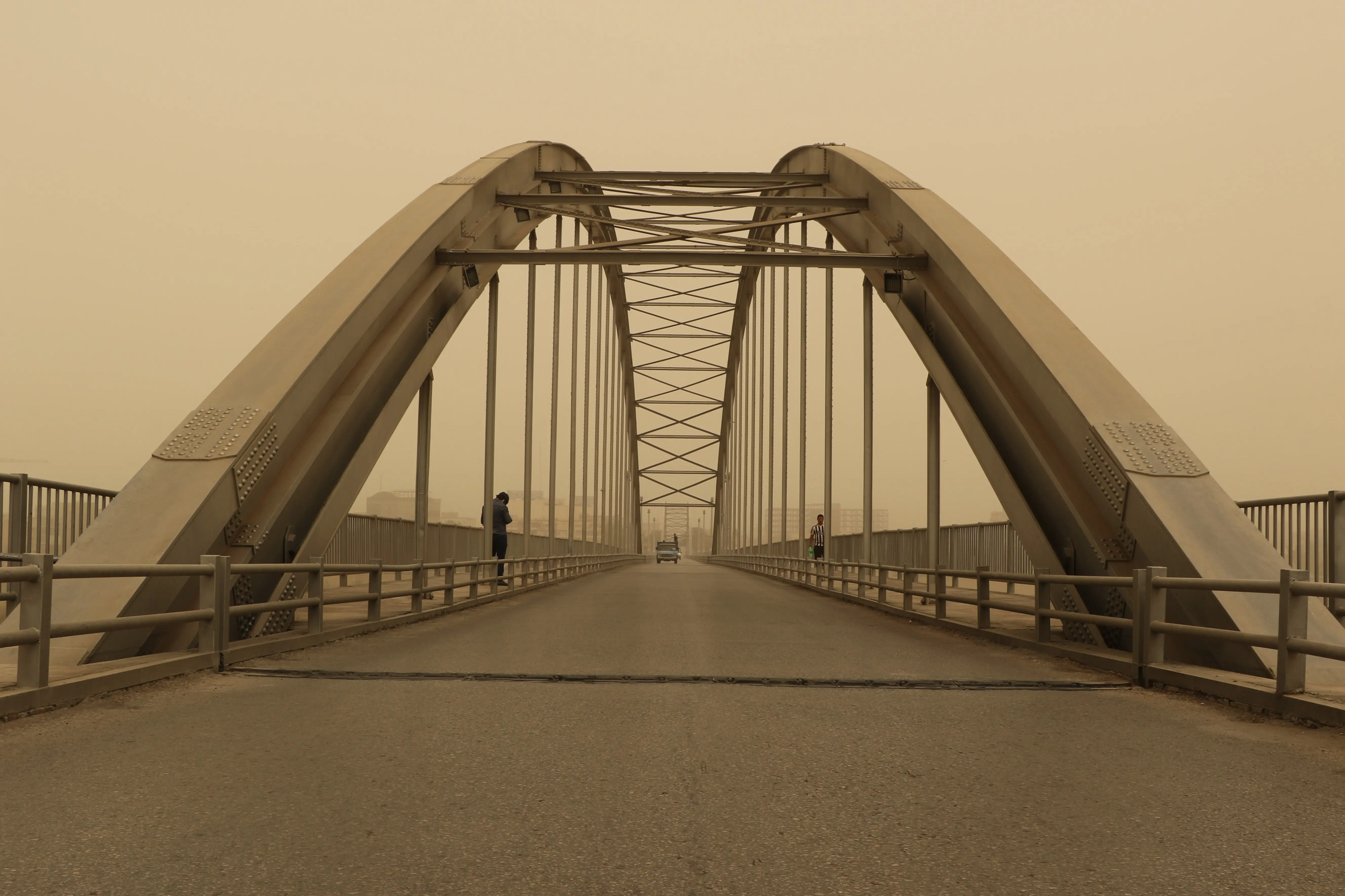 گزارش تصویری ایلنا از گرد وخاک در اهواز