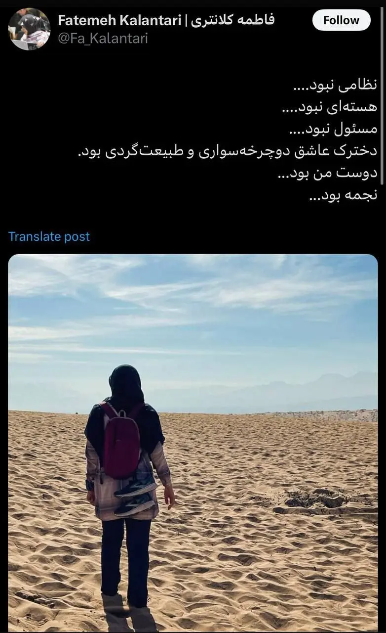 نجمه شمس، شهروند ایرانی در حملات اسرائیل شهید شد + عکس
