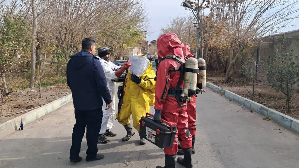 نشت گاز آمونیاک در کارخانه‌ای در بزرگراه بعثت 