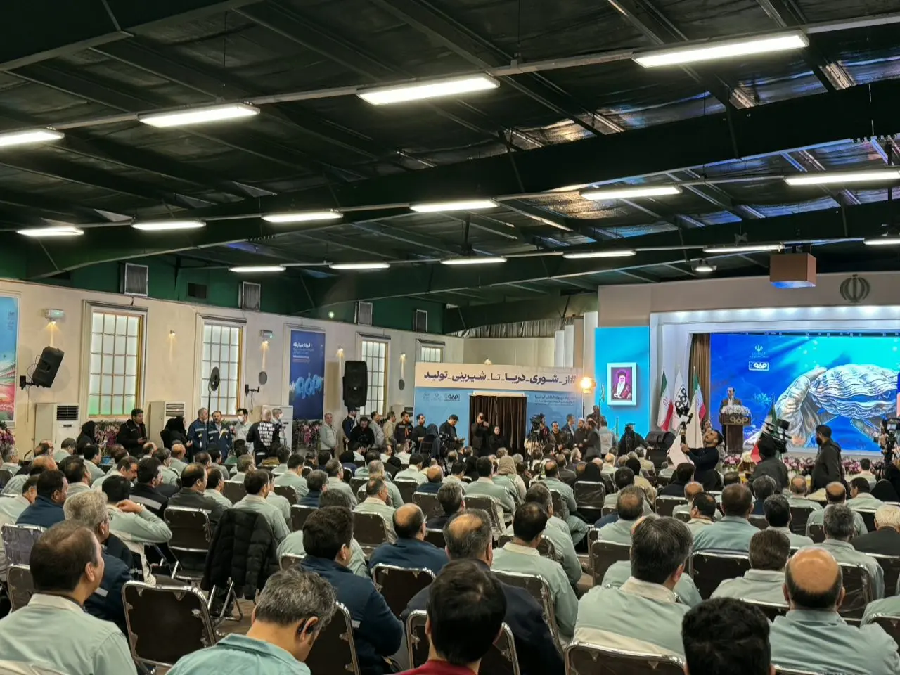 گزارش تصویری بهره‌برداری از پروژه انتقال آب خلیج فارس به فلات مرکزی ایران