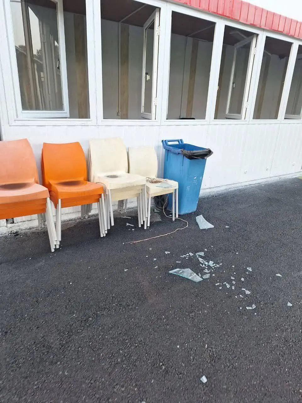 خسارت به محل تمرین تیم‌های ملی تیراندازی با کمان