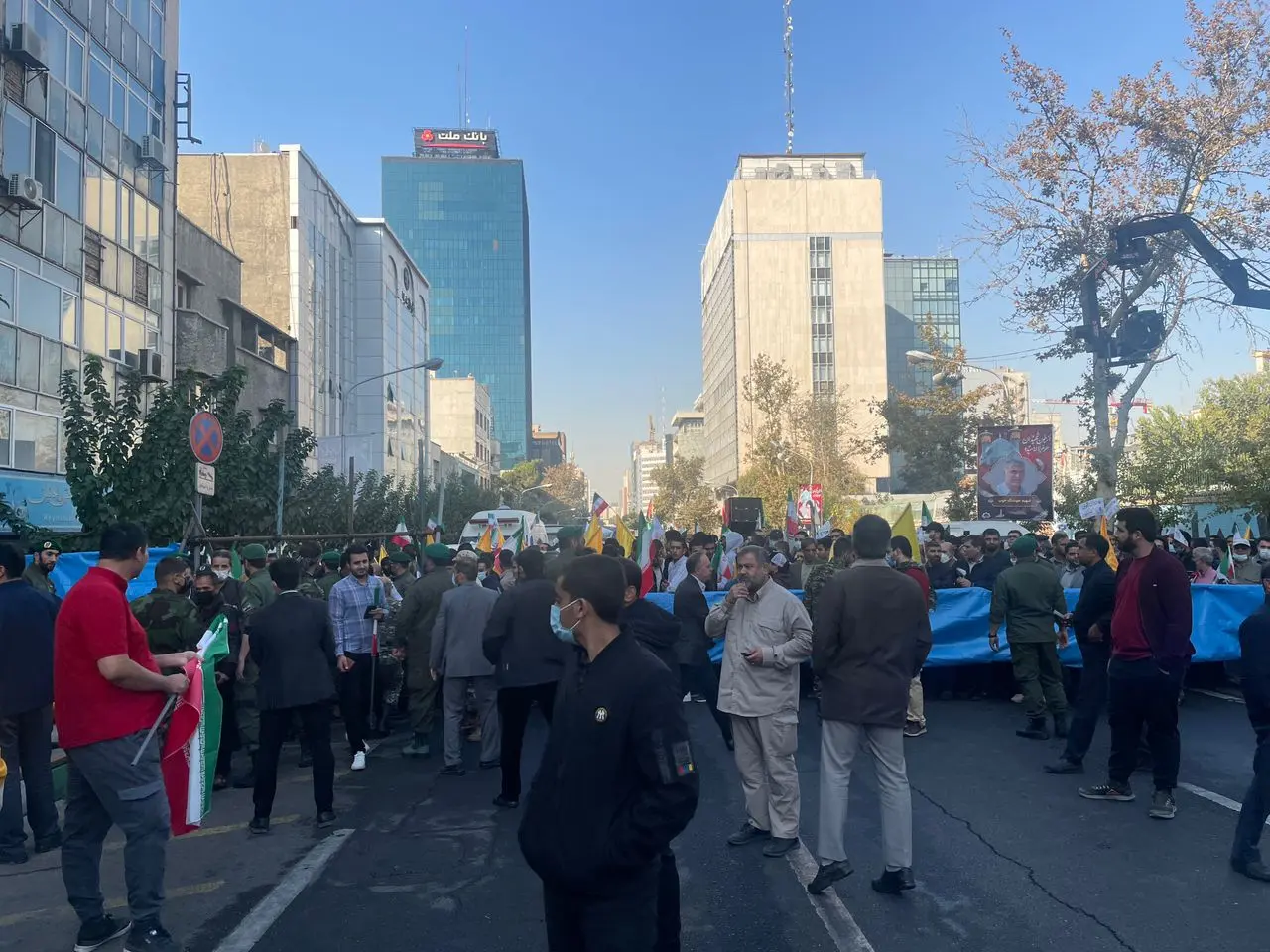 برگزاری مراسم راهپیمایی ۱۳ آبان + تصویر