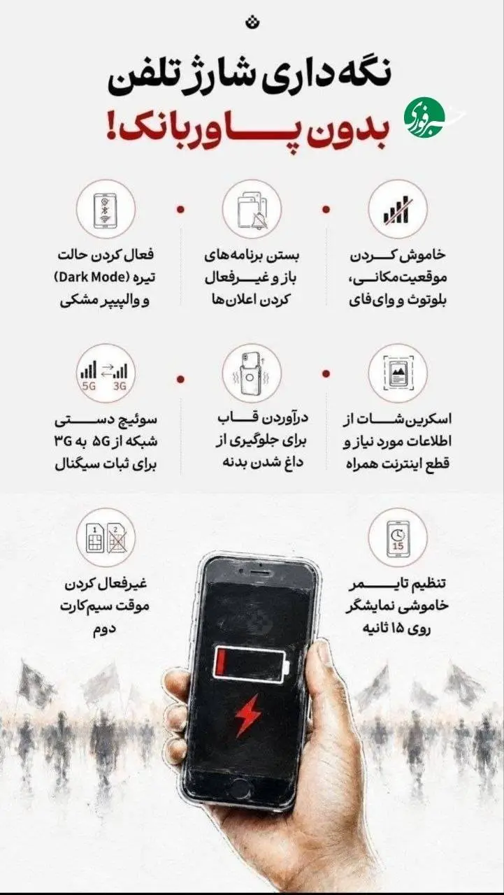 نگهداری شارژ تلفن بدون پاوربانک!