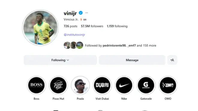 ​واکنش جنجالی وینیسیوس: حذف تصویر رئال مادرید از اینستاگرام