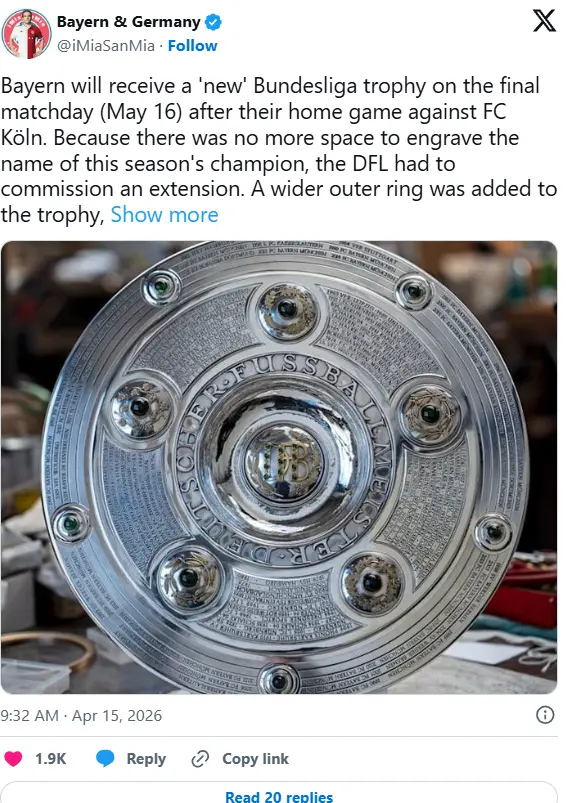 بایرن مونیخ در یک قدمی دومین قهرمانی پیاپی