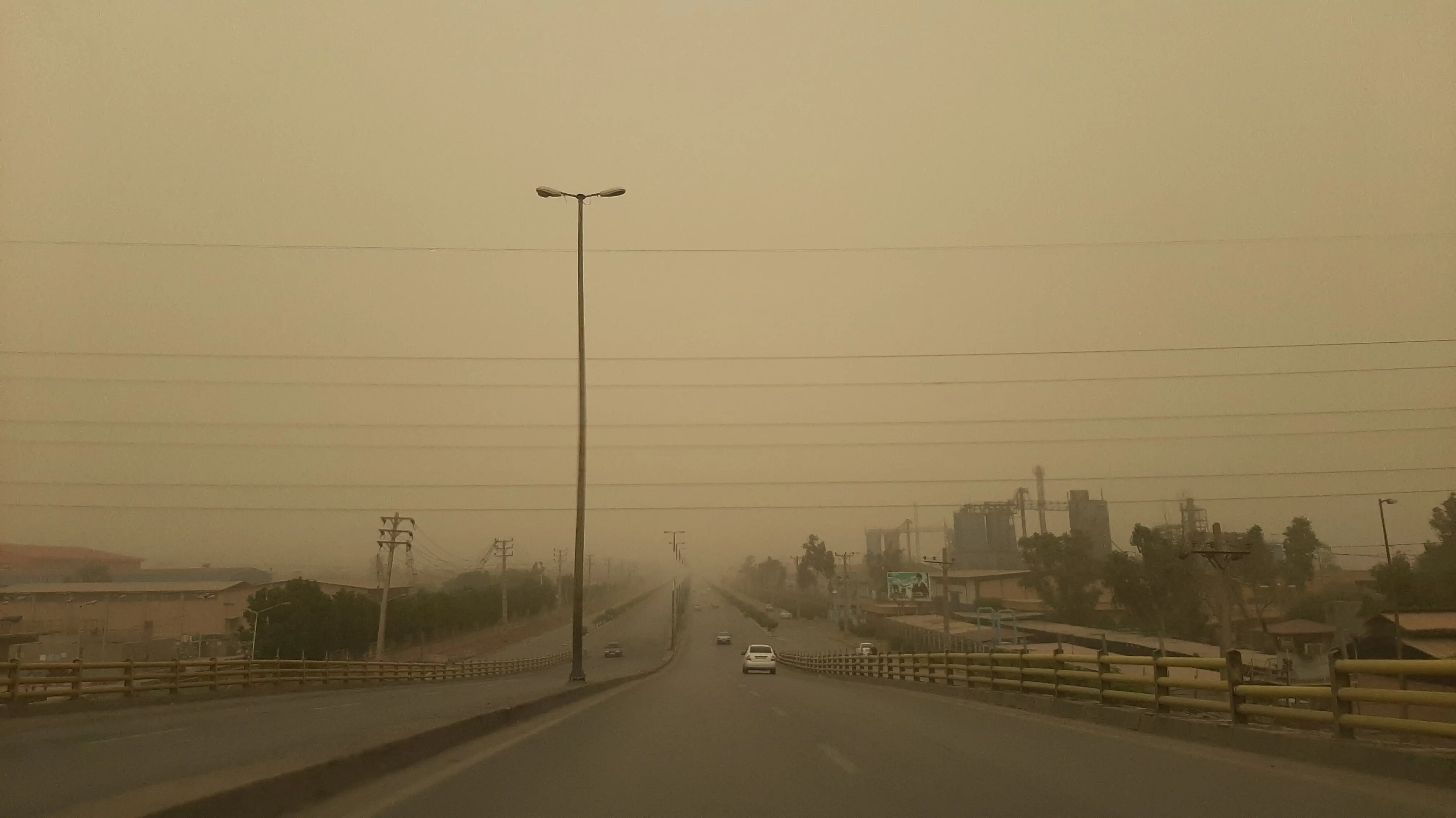 گزارش تصویری ایلنا از گرد وخاک در اهواز