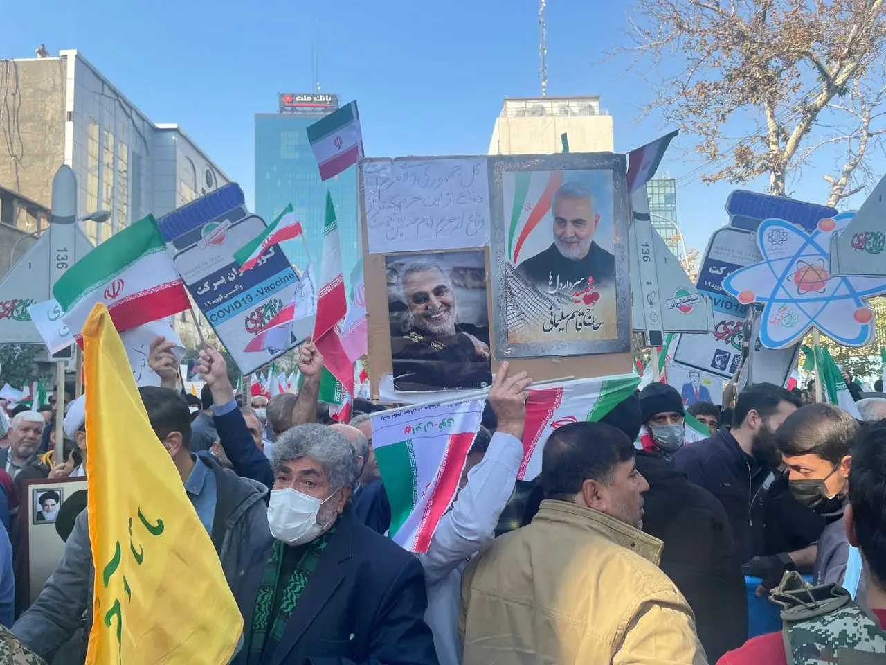 برگزاری مراسم راهپیمایی ۱۳ آبان + تصویر