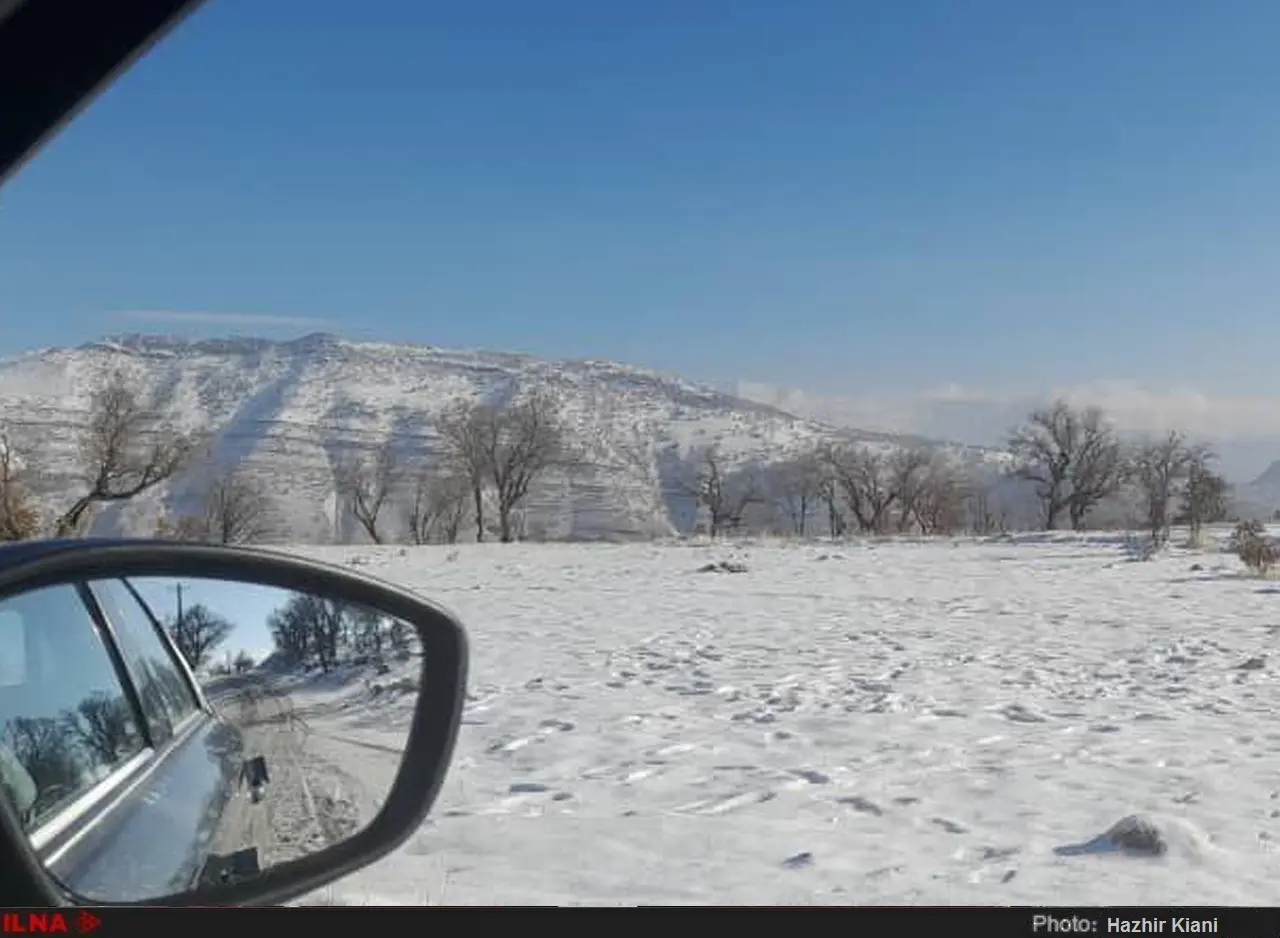 گزارش تصویری از بارش برف در شمال خوزستان 