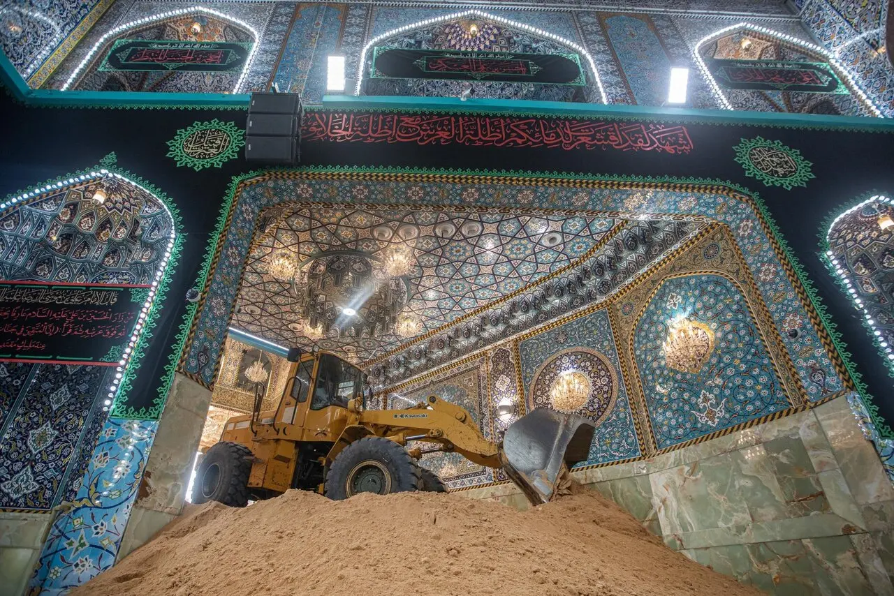 تصاویر متفاوت از آماده سازی کربلا برای مراسم خاص روز عاشورا + عکس