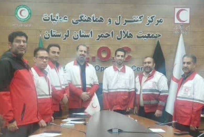 حضور وحید امیری در هلال‌احمر لرستان و پیوستن به پویش ایران ما