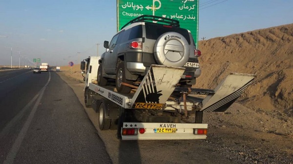حمل خودرو های میلیاردی بازیکنان پرسپولیس در خودروبر طاهر