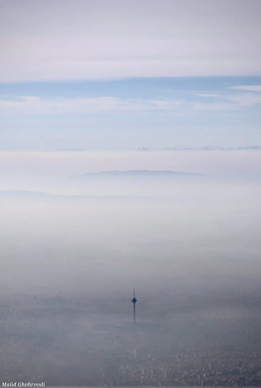 تصویری از تهران آلوده امروز!