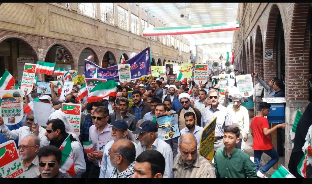 خوزستانی‌ها یکصدا ندای آزادی قدس سر دادند