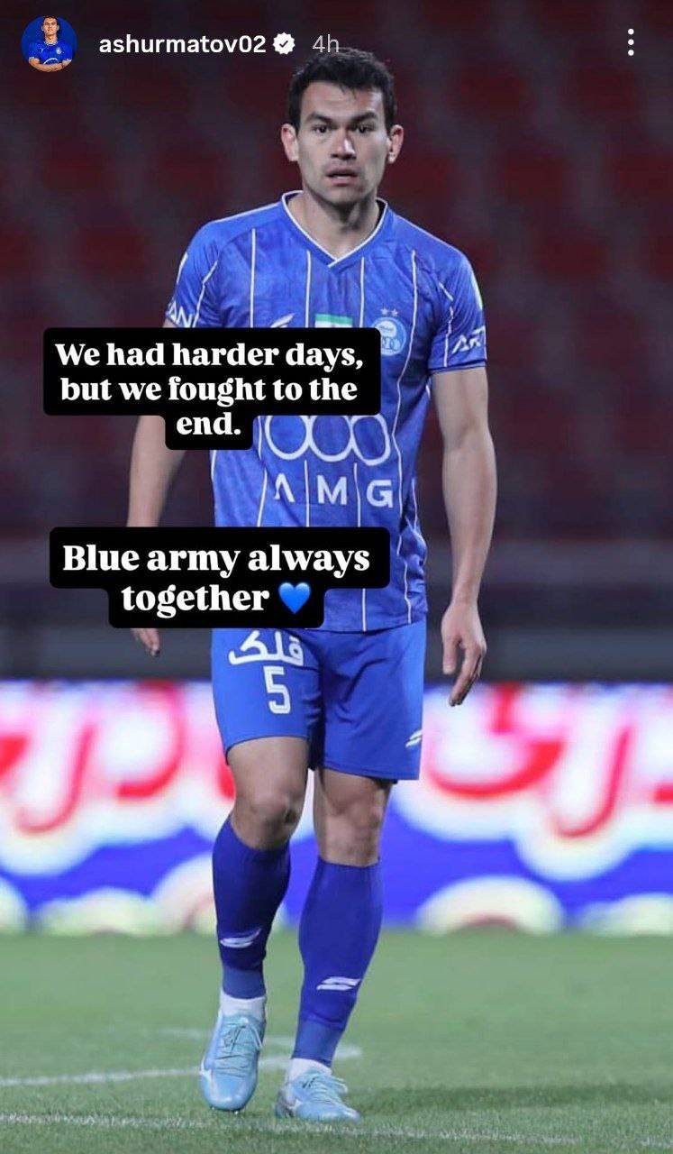 پیام امیدبخش آشورماتوف به هواداران استقلال