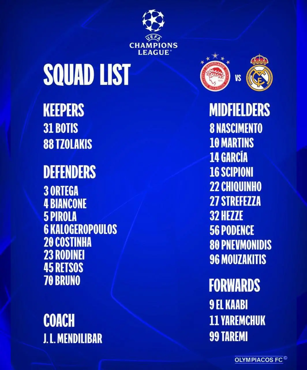 طارمی در لیست المپیاکوس مقابل رئال مادرید/ انتظار برای درخشش شاهزاده ایرانی