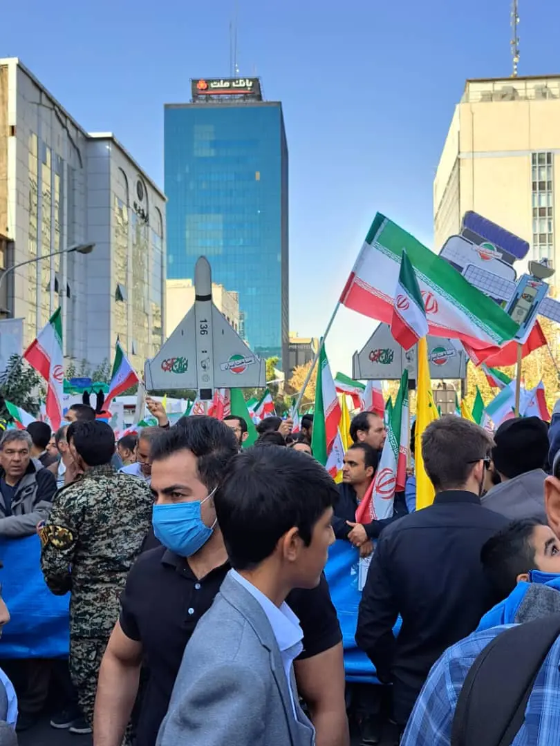 برگزاری مراسم راهپیمایی ۱۳ آبان + تصویر