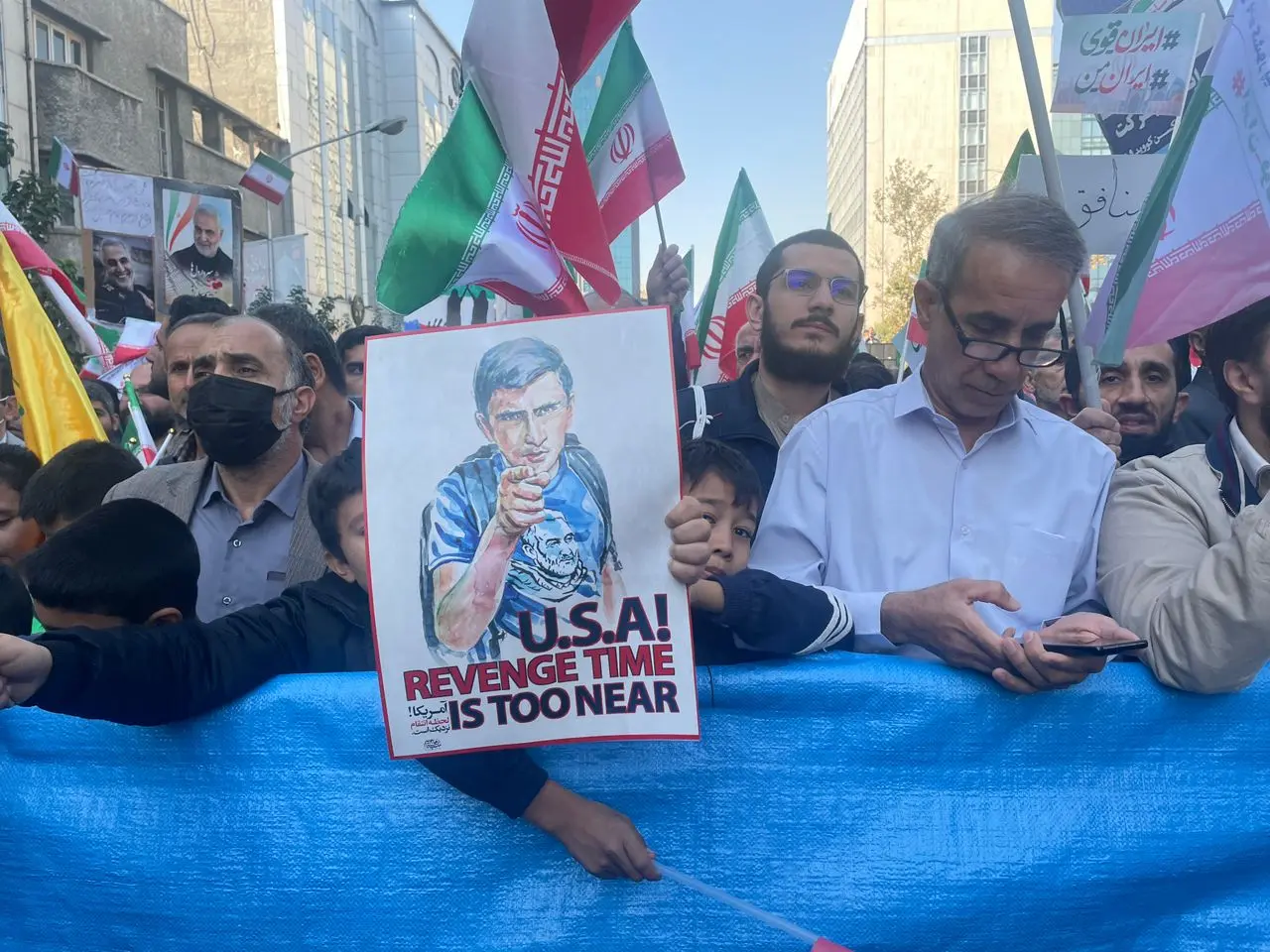 برگزاری مراسم راهپیمایی ۱۳ آبان + تصویر
