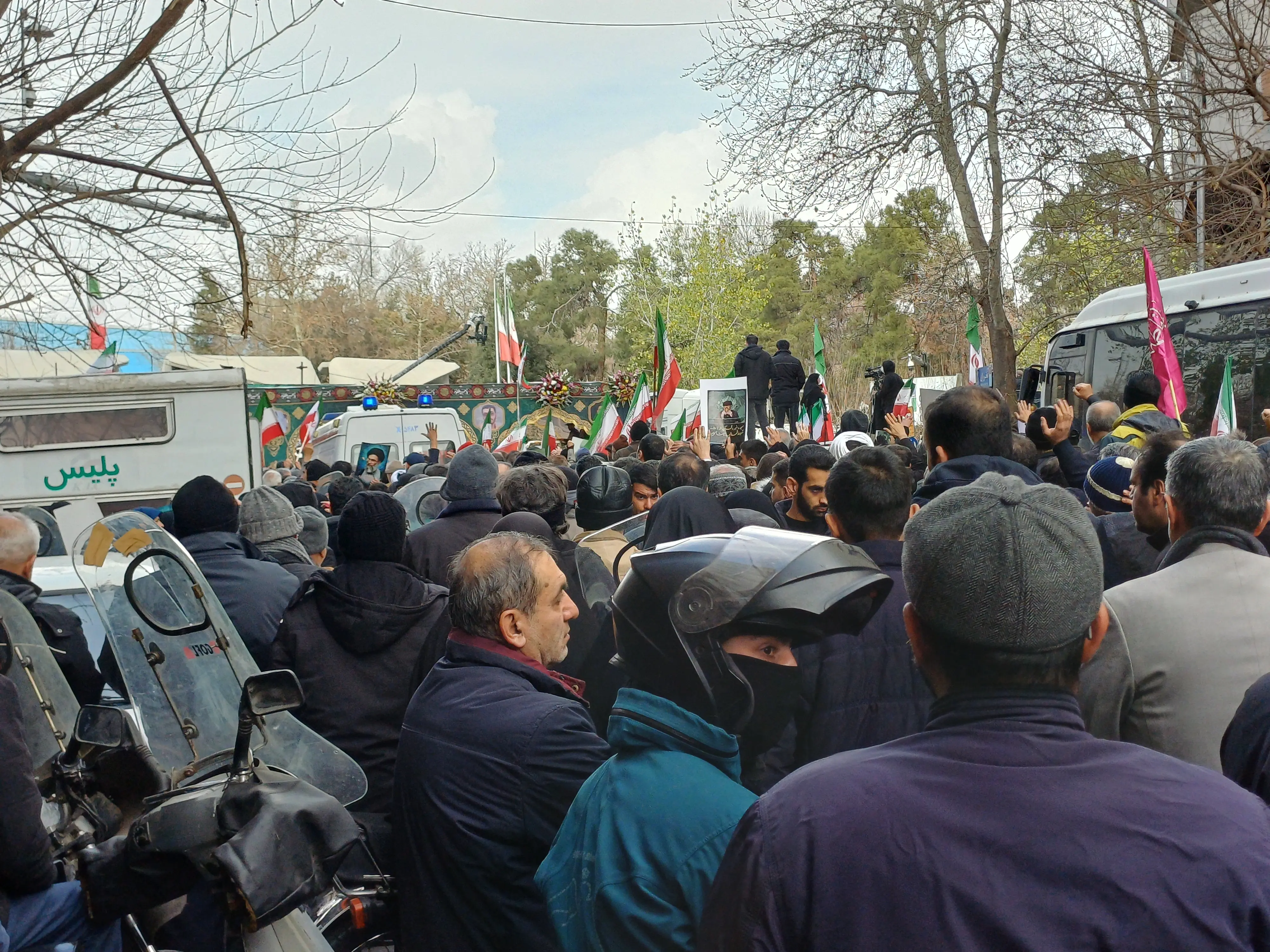 برگزاری مراسم تشییع پیکر شهدای اقدامات اخیر رژیم صهیونیستی و آمریکا