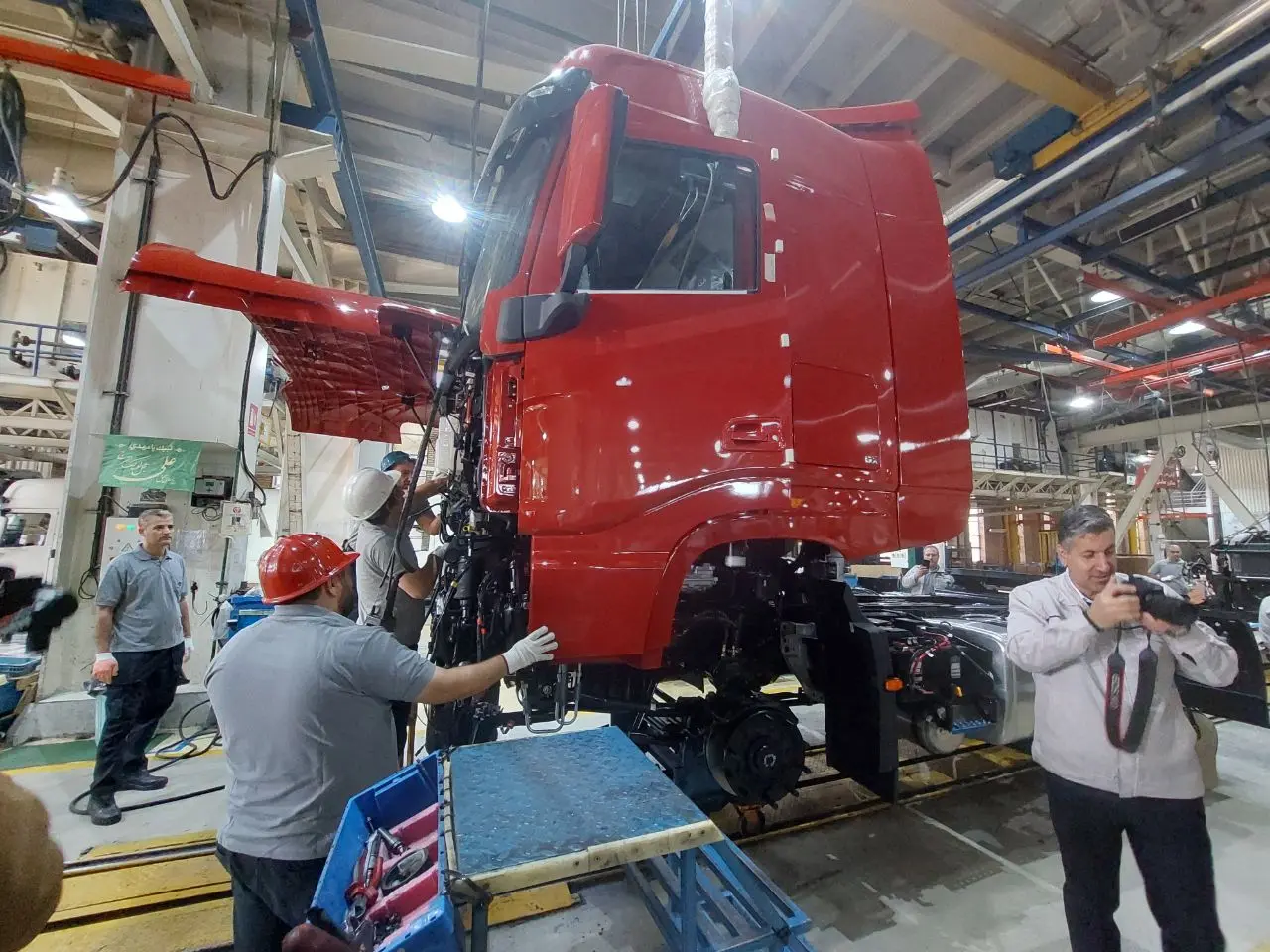 افتتاح خط تولید کشنده جدید GX560 سایپادیزل با حضور مدیران ارشد سایپا