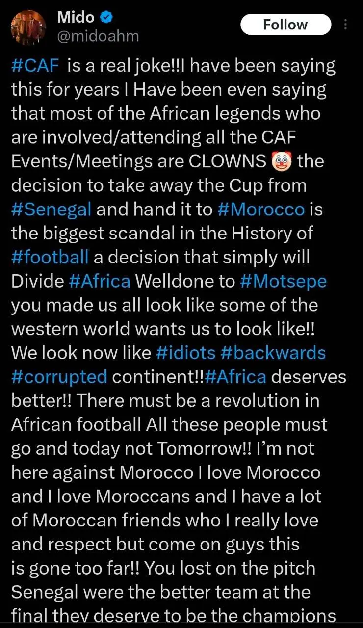 خشم ستاره مصری: به این نمایش مسخره پایان دهید