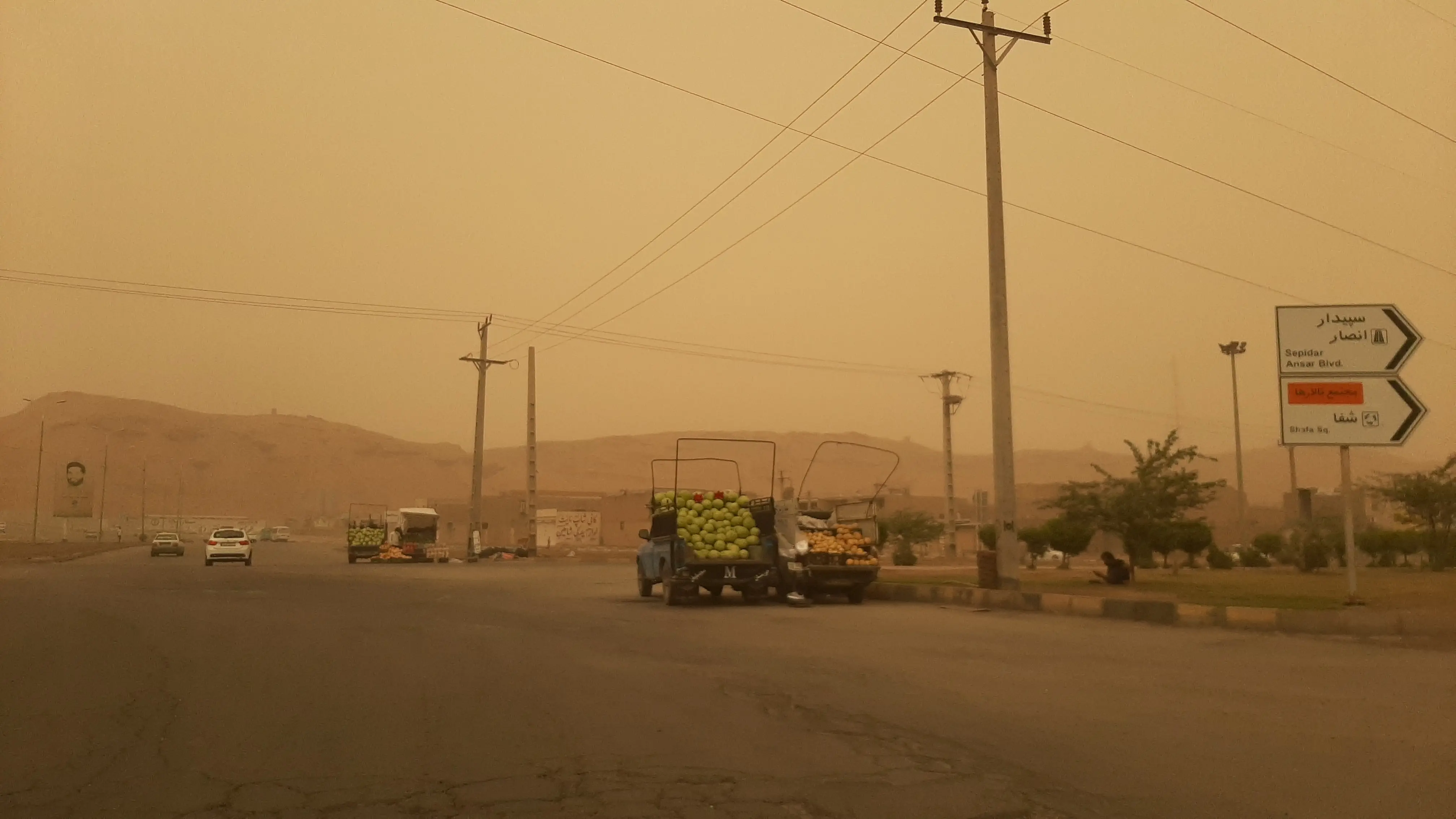گزارش تصویری ایلنا از گرد وخاک در اهواز