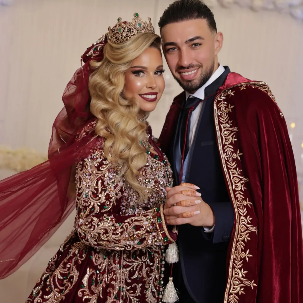 ستاره مراکشی استقلال در مادرید داماد شد (عکس)