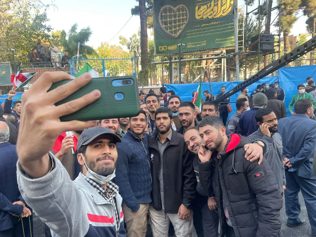 برگزاری مراسم راهپیمایی ۱۳ آبان + تصویر