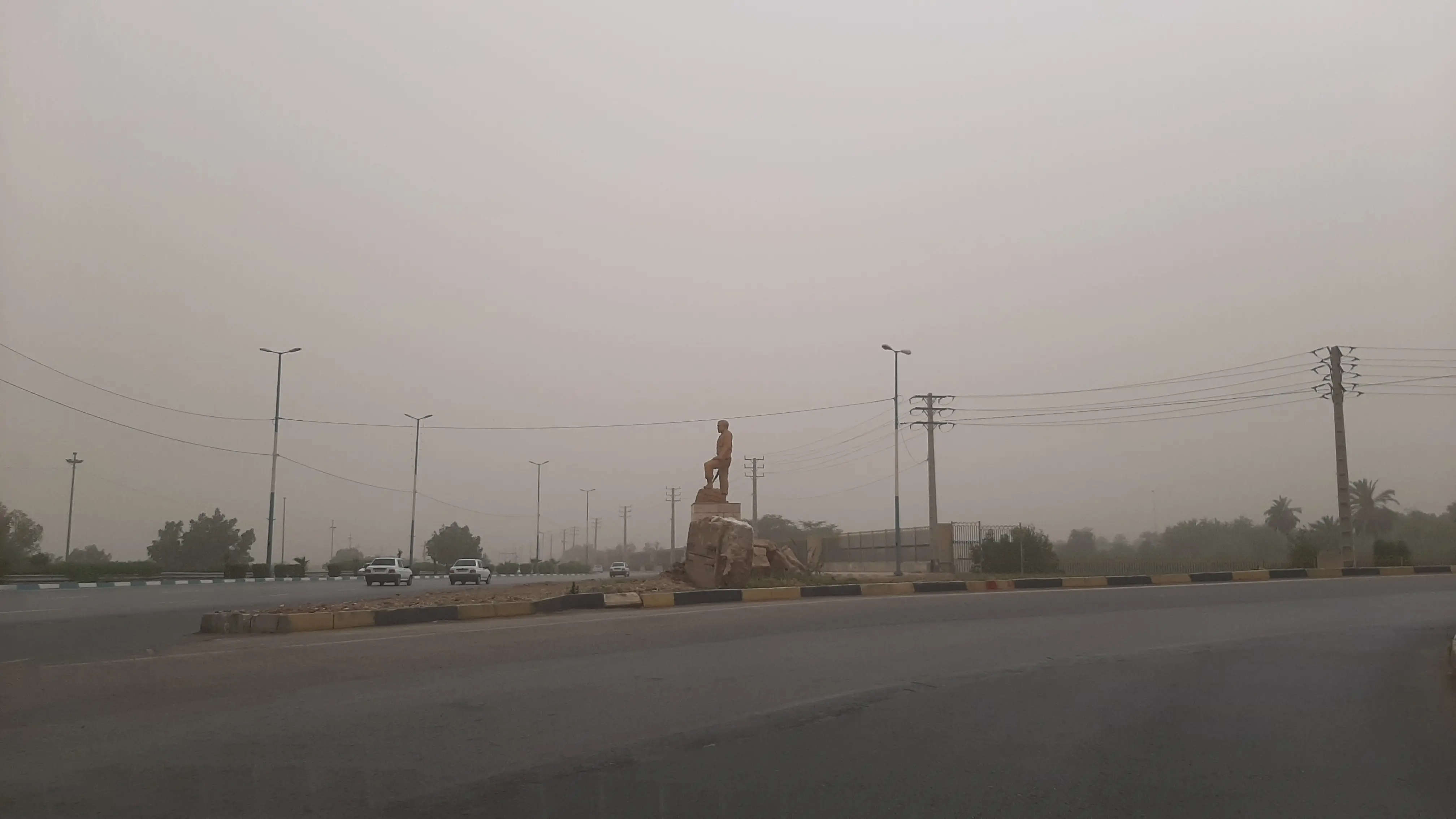 گزارش تصویری ایلنا از گرد وخاک در اهواز