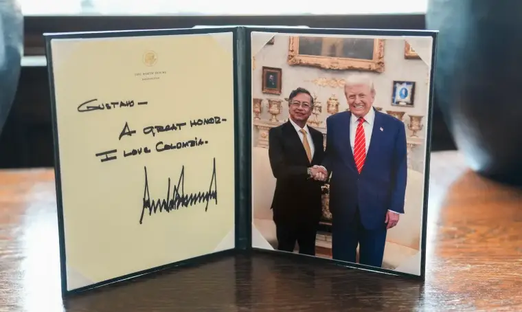 دیدار دوستانه ترامپ و پترو در کاخ سفید پس از ماه‌ها تنش