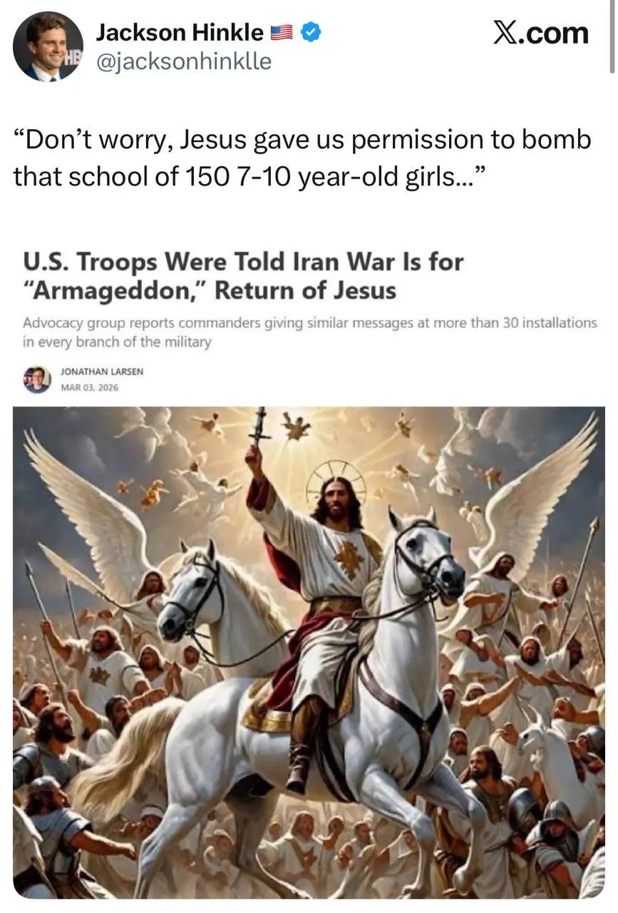 طعنه «جکسون هینکل» به عقاید مسیحیان صهیونیست (اوانجلیست‌ها) + عکس