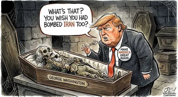 طرح کاربران آمریکایی در مورد حرف‌های خیالی ترامپ با یکی از روسای جمهور گذشته آمریکا + عکس