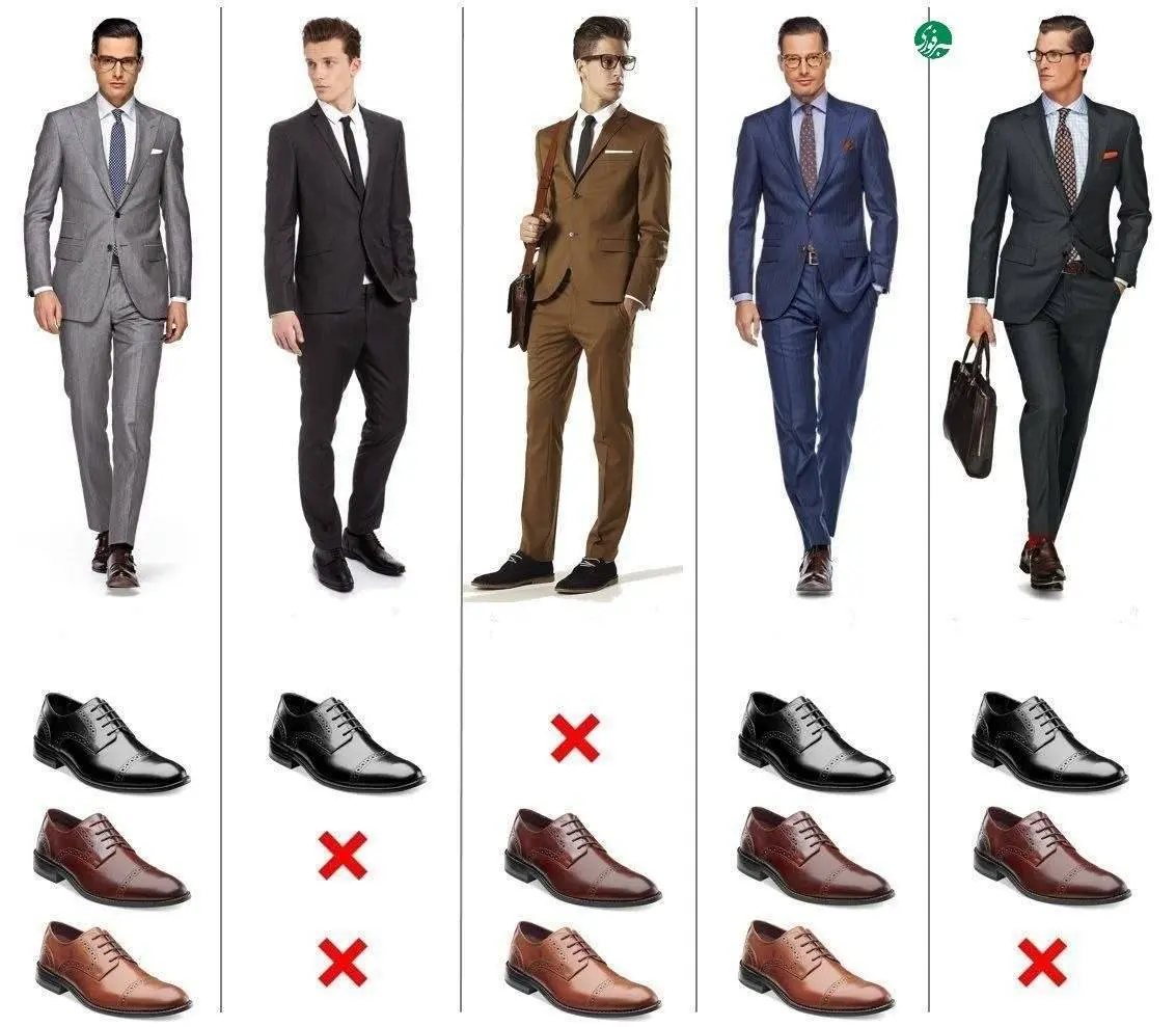  با هر رنگ کت‌وشلوار باید چه کفشی پوشید؟ + عکس