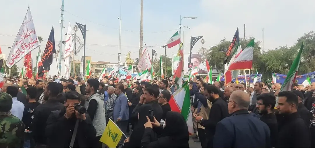 خوزستانی‌ها یکصدا ندای آزادی قدس سر دادند