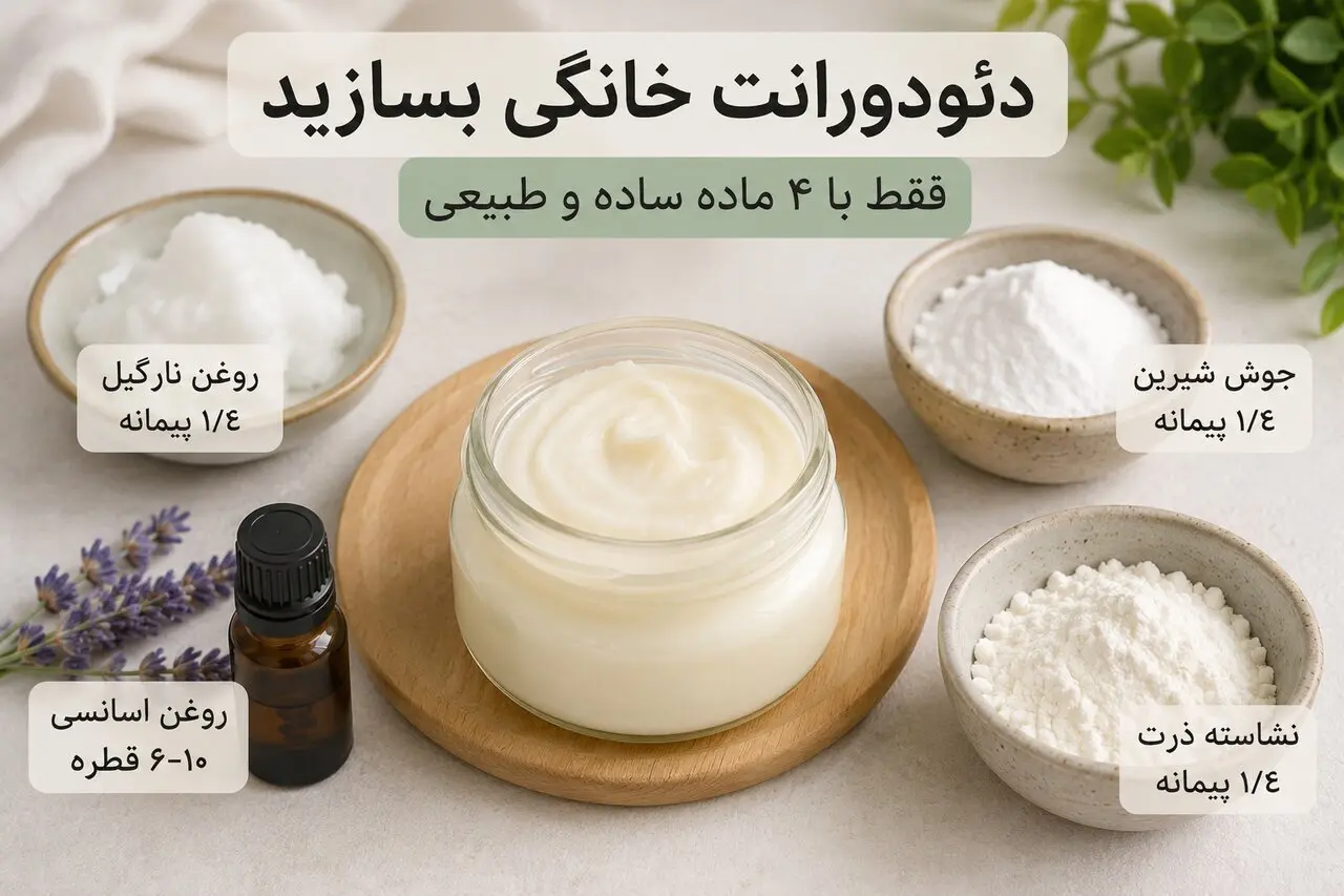 ساخت دئودورانت خانگی با ۴ ماده ساده