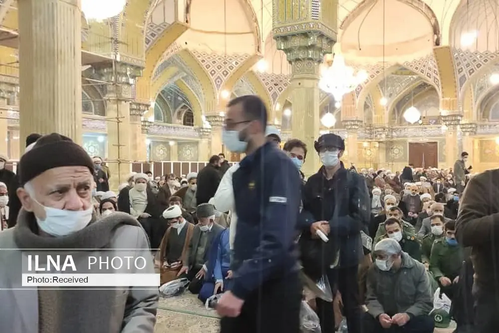 پیکر آیت الله یزدی تشییع شد + گزارش تصویری