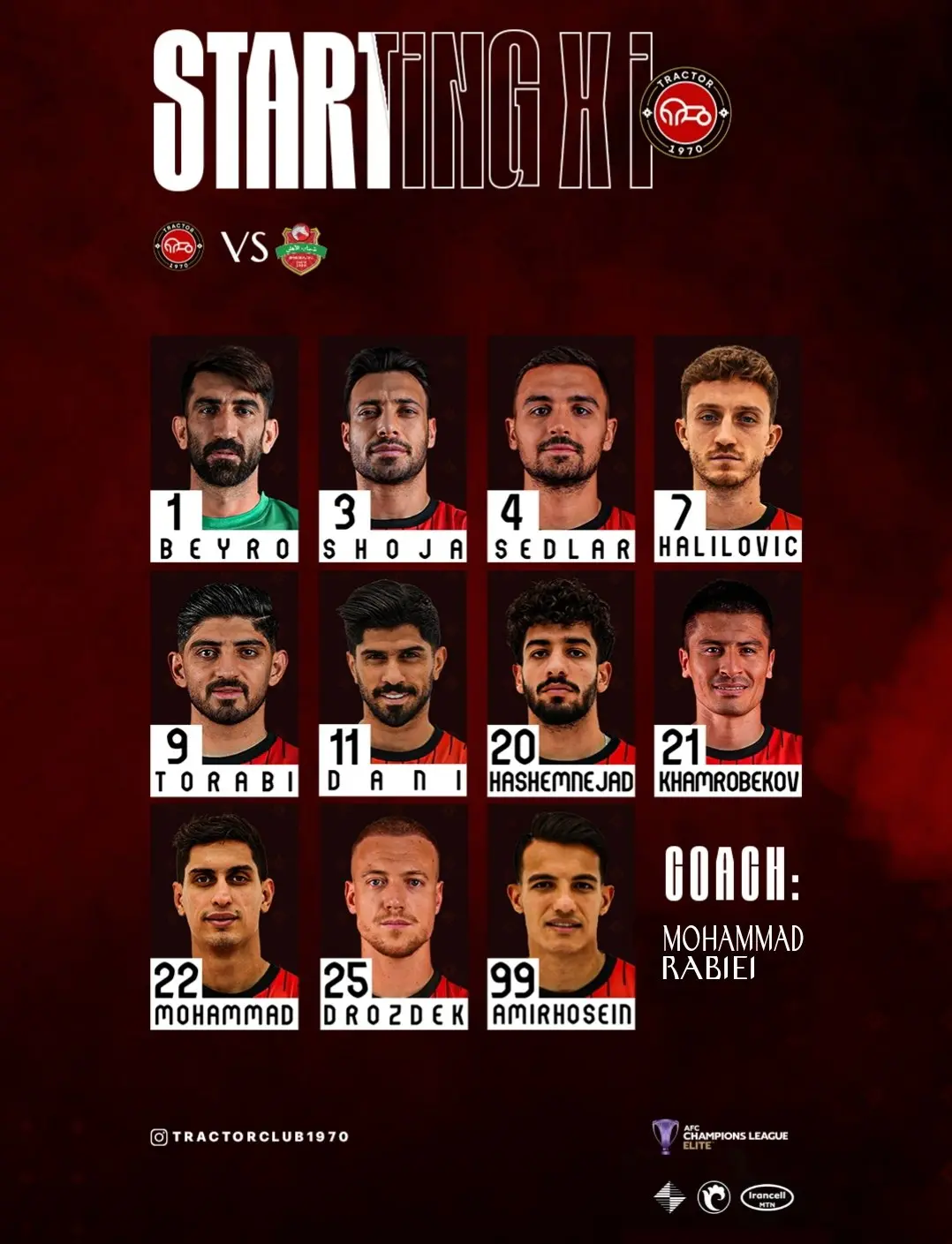 اعلام ترکیب تراکتور برای نبرد حساس برابر شبابالاهلی