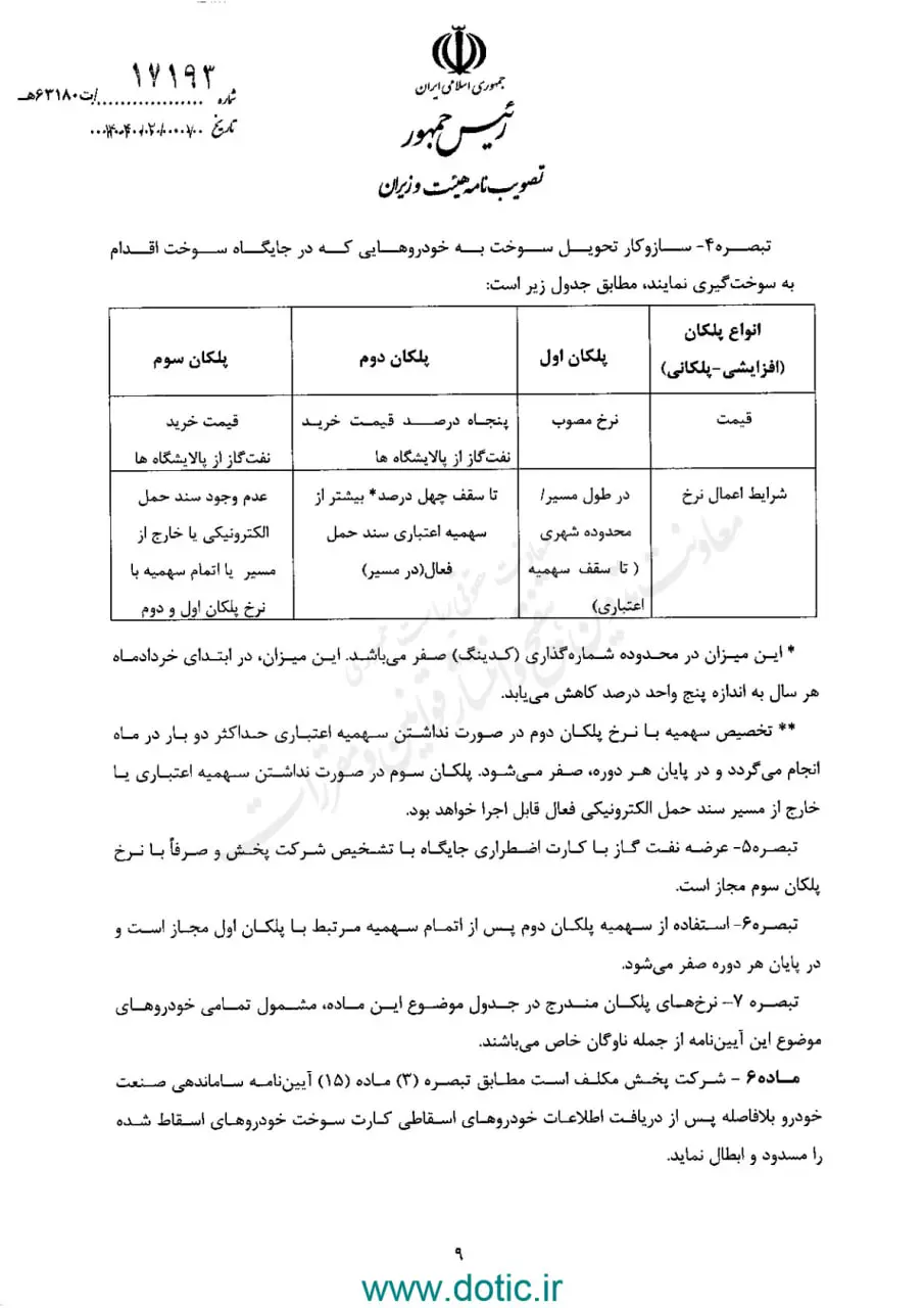  گازوئیل سه‌نرخی می‌شود