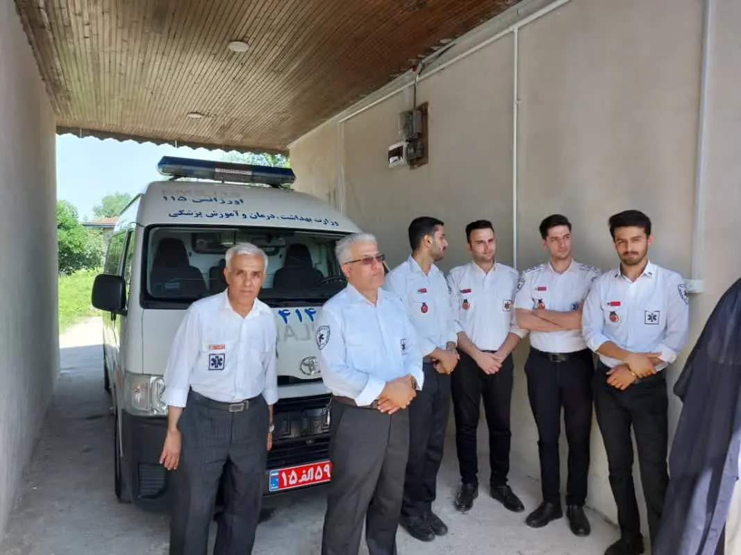 رونمایی از اولین خودروی آتش نشانی و افتتاح پایگاه اورژانس شهر پیربازار